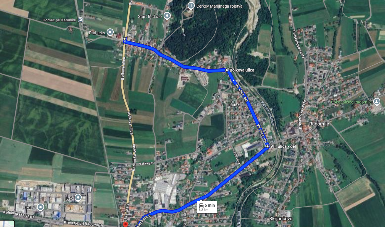 Obveščamo vas, da bo zaradi del  na cesti Domžale–Kamnik, v Preserjah pri Radomljah v času od torka 26. 8. do nedelje 31. 8. 2025 POPOLNA ZAPORA CESTE.