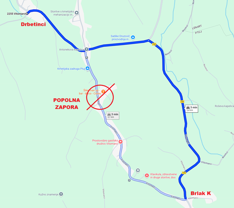 Spoštovani potniki,