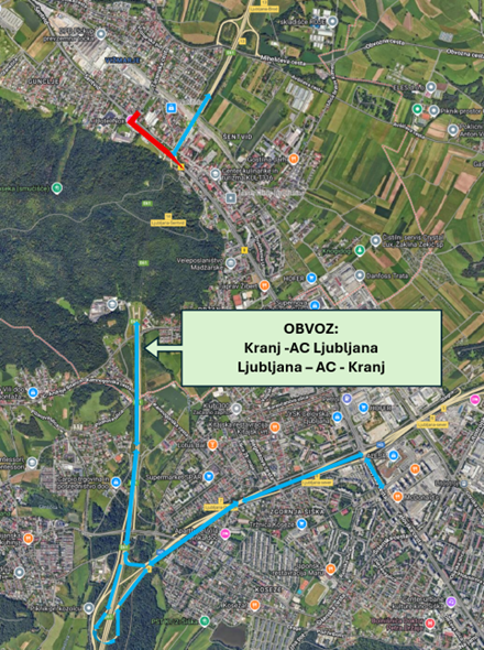 V območju Celovške ceste se v terminu od 14. 8. 2025 do 31. 8. 2025  predvideva vzpostavitev nove faze – FAZA 02.5 – FAZA 02.8. V FAZI 02.5, ki bo predvidoma izvedena 15. 8. 2025, bo v Šentvidu vzpostavljena popolna zapora priključnih avtocestnih ramp v obe smeri. Prav tako bo vzpostavljena popolna zapora priključka Kosmačeve ceste. Avtobusi bodo v obe smeri vozili po obvozu na relaciji AC skozi šentviški tunel – Izvoz LJ Sever – Celovška cesta in obratno.