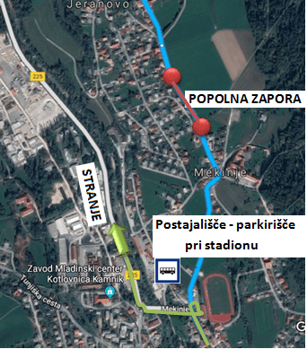 Dear passengers please be informed that due to construction works on Cankarjeva cesta in Mekinje, there will be a complete road closure on relation Mekinje – Godič on 20, 21 and 22 March 2019.