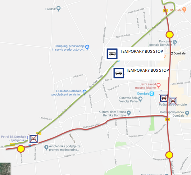 Dear passengers please be informed that due to en event on 1st May there will be a complete road closure of the regional Šentjakob – Domžale in Domžale–Kamnik in Domžale. Also, the bus stops in centre of Domžale (at VELE) and bus stop Domžale Petrol will not be operated.