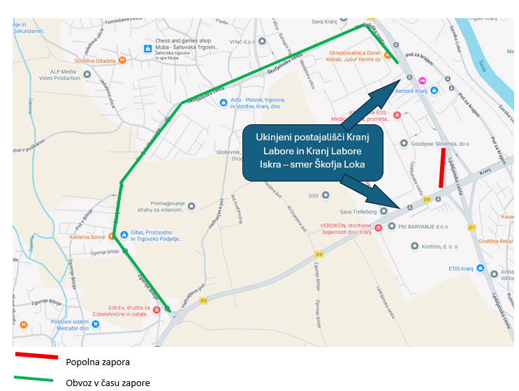 From 27. 2. to 2. 3. Labore road closure and traffic changes 2 Dear passengers,
