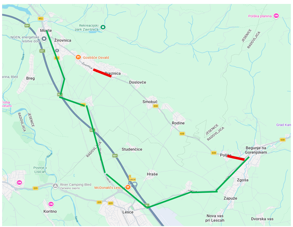 27. 2. in 3. 3. zapora ceste Žirovnica – Begunje in spremembe na linijah 3 Spoštovani potniki,
