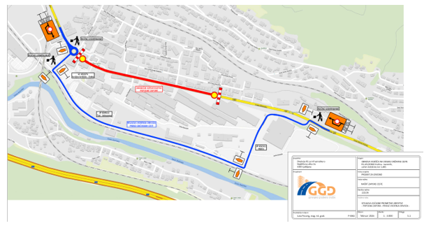 Obveščamo vas da se bo med četrtkom 5. 3. 2026 in soboto 7. 3. 2026, izvajala preplastitev na cesti R2-452 odsek 368 Hrušica – Javornik v km 4.880 do km: 5.040 (Jesenice Občina – Senožeti).